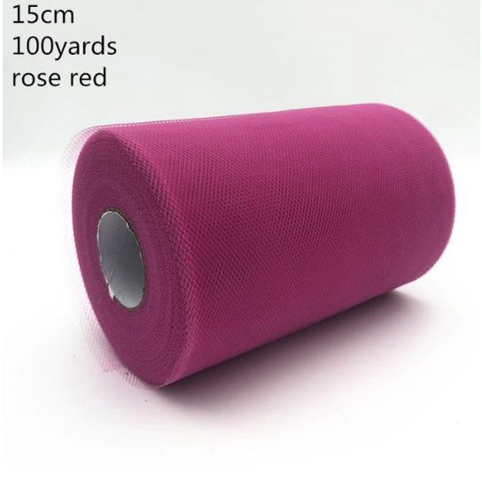 Mesh Tulle Roll 15cm 100 yards DIY Tutu Skirt Gift Wrapping For Birthday Baby Shower Christmas Wedding Party(531L) - Image 8