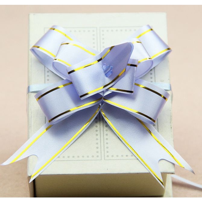 10PCS 1.8cm (Gold) Pull Bows Flower Ribbon For Wrapping Gift Decorate Wedding Car Party Christmas Birthday(1319L) - Image 7