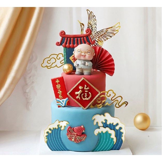 Kawaii Figures Grandma Grandpa Old Couple DIY Mini Fairy Garden Ornament Doll Couple Gift(944L) - Image 4