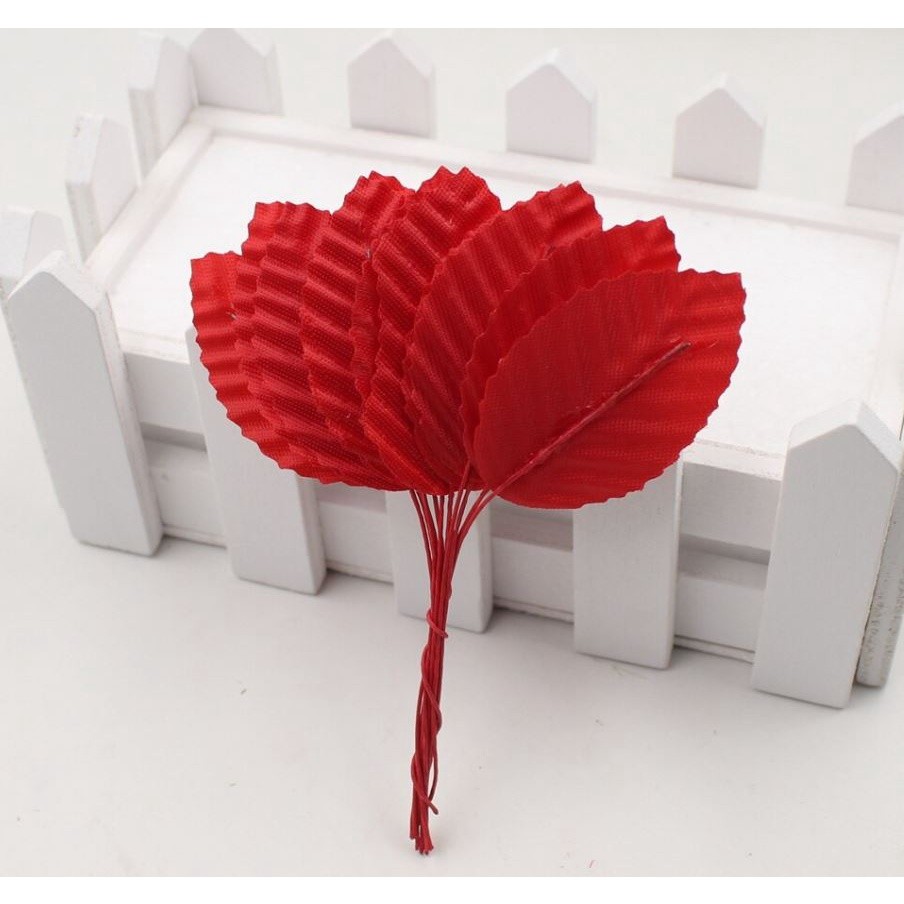 10pcs Mini Nylon Silk Leaf-shaped Leaves Artificial Flower For Wedding Decoration DIY Wreath Gift (1022L) - Image 10