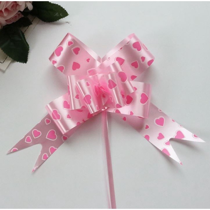 5pcs/pack 45# Large Pull Bows Flower Ribbon (LOVE &ROSE) For Wrapping Gift Decorate Wedding Car Party Christmas (1426L) - Image 6