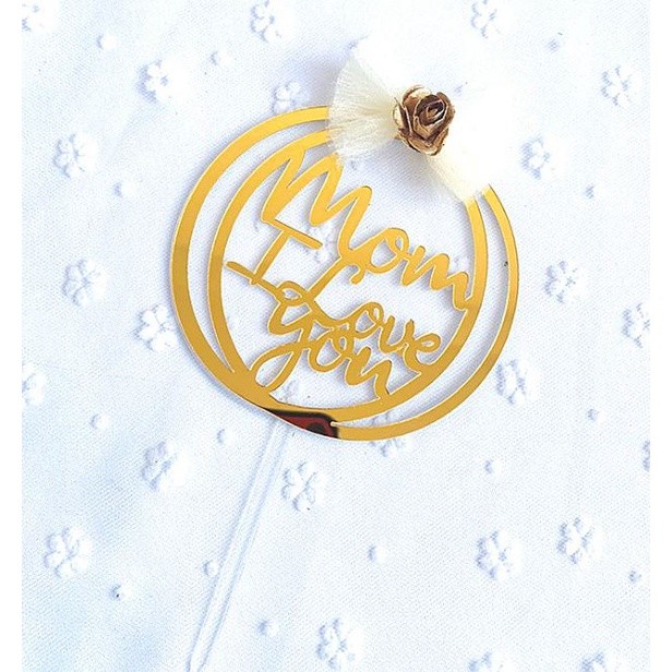 New Fashion Mother's Day Acrylic Cake Toppers Mum Letters Print Mother Birthday Party Home Decorative(803L) - Image 11