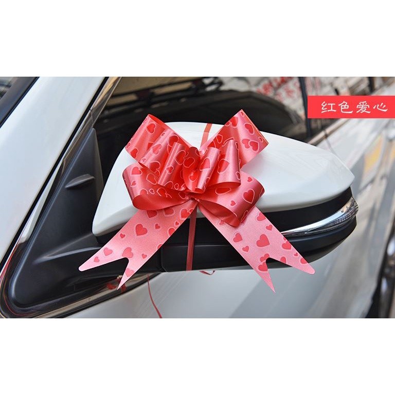 5pcs/pack 45# Large Pull Bows Flower Ribbon (LOVE &ROSE) For Wrapping Gift Decorate Wedding Car Party Christmas (1426L) - Image 3