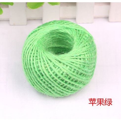 50Meters 2mm Colorful Natural Jute Cord Burlap Twine Rope For Handmade Gift Wrap DIY Crafts Home Wedding 彩色麻绳 (1980L) - Image 12