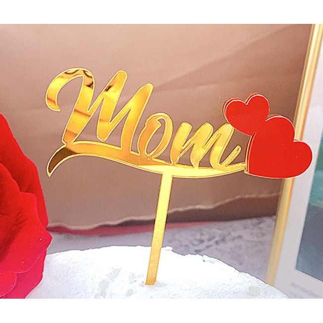 New Fashion Mother's Day Acrylic Cake Toppers Mum Letters Print Mother Birthday Party Home Decorative(803L) - Image 10