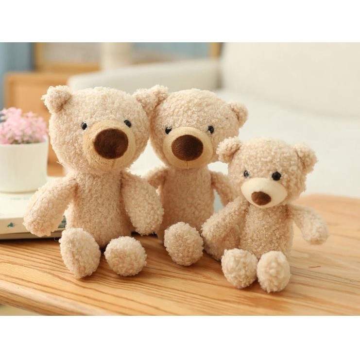1pc 20cm Teddy Bear Stuffed Plush Toys Cute Key Chain Ring Dolls Bag Hanging Decoration For Boy/Girl网红小号泰迪熊毛绒玩具公仔(1989L) - Image 3