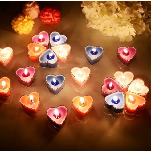 1pc Heart candle mold Tealight jar Empty Case Plastic Clear Cups scented candle sleeve Craft Kit创意塑料心形蜡烛香薰蜡烛(2004L)