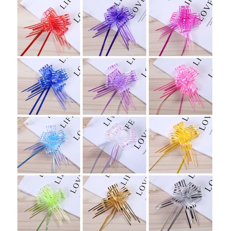 1pc 5cm Gift Packing Pull Bow Ribbons Birthday Christmas New Year Wedding Party Car Decoration DIY(1427L) - Image 2