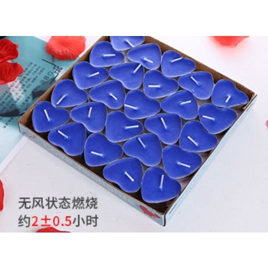 10PCS Heart-shaped Empty Aluminum Tealight Candle Wax Tins Jars Cases Containers Molds Holders for DIY 彩色桃心小蜡烛(2003L) - Image 8