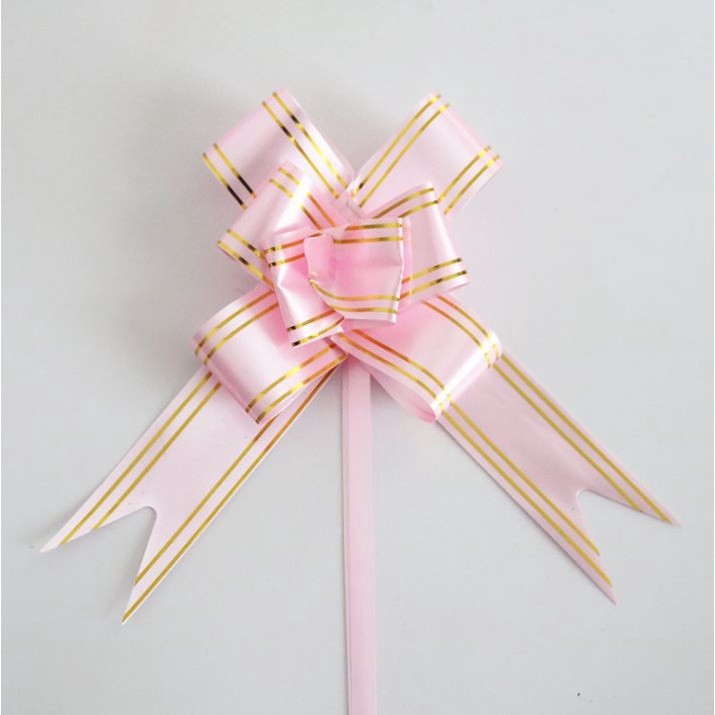 10pcs 3cm Ribbon (Gold) Christmas Gift Wrap Pull Bows Gift Ribbons Happy New Year Birthday Party Wedding Car Decor(465L) - Image 20