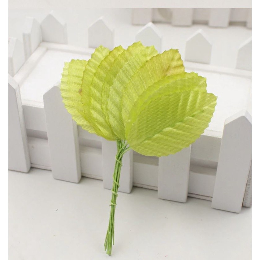 10pcs Mini Nylon Silk Leaf-shaped Leaves Artificial Flower For Wedding Decoration DIY Wreath Gift (1022L) - Image 9