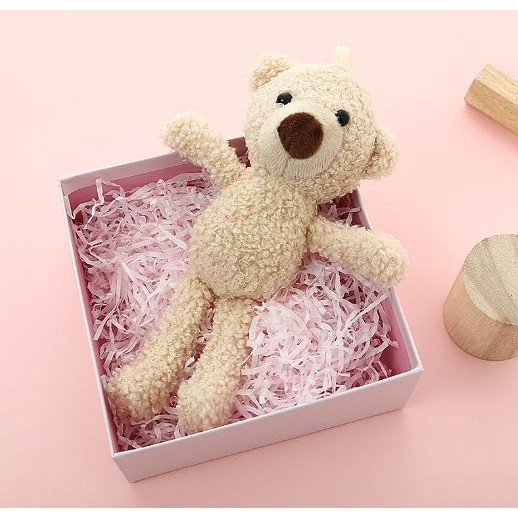 1pc 20cm Teddy Bear Stuffed Plush Toys Cute Key Chain Ring Dolls Bag Hanging Decoration For Boy/Girl网红小号泰迪熊毛绒玩具公仔(1989L) - Image 8