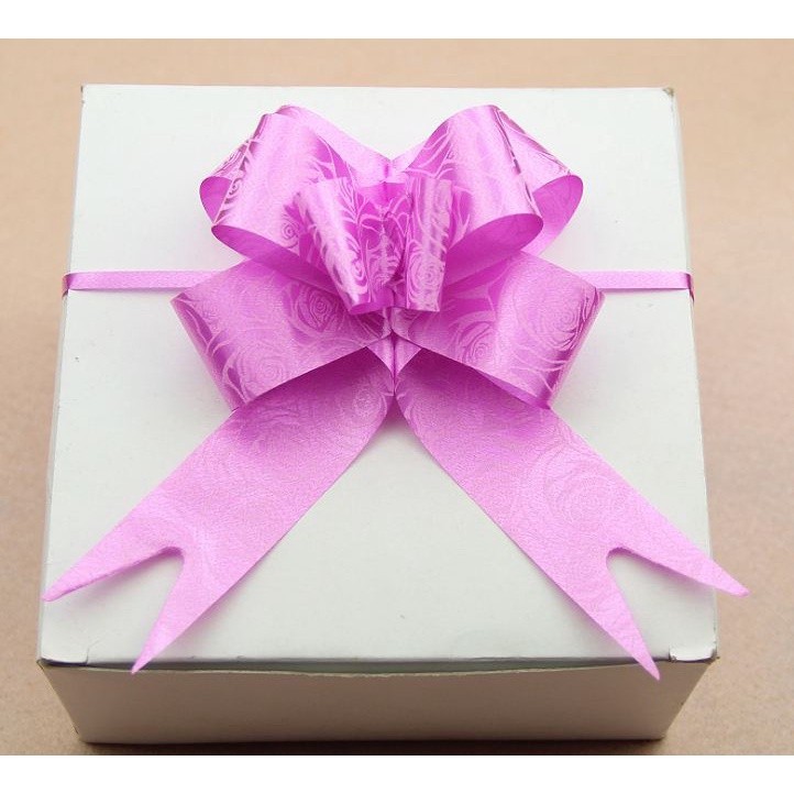 10pcs/lot 3cm Ribbon (Rose) Christmas Gift Wrap Pull Bows Gift Ribbons Happy New Year Birthday Wedding Car Decor(466L) - Image 8