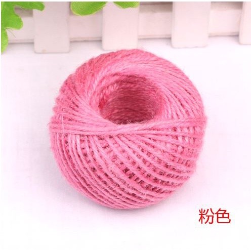 50Meters 2mm Colorful Natural Jute Cord Burlap Twine Rope For Handmade Gift Wrap DIY Crafts Home Wedding 彩色麻绳 (1980L) - Image 18