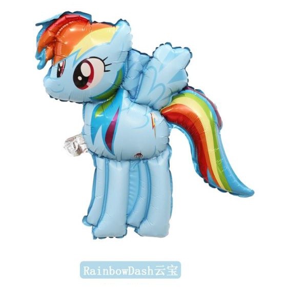 Little Pony Foil Balloons Pink Horse Kids Girl Latex Ballon Happy Birthday Party Banner Animal 新款小马彩虹独角兽铝膜气球(1986L) - Image 10