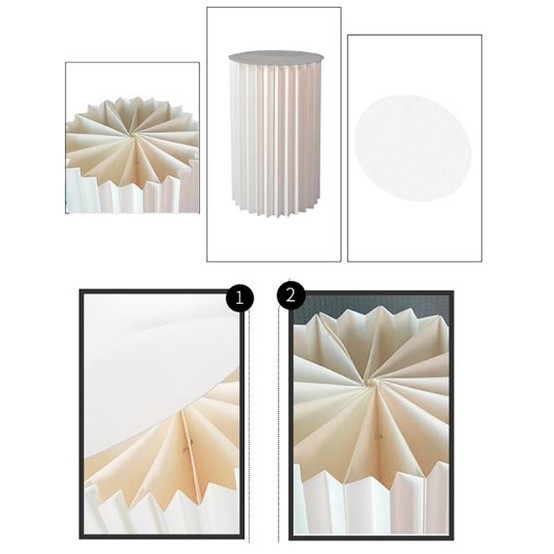 Origami Round Pillar Cake Dessert Table Party Decoration Banquet Stage Folding Roman Column Tray Table纸质圆形立柱台(1987L) - Image 6