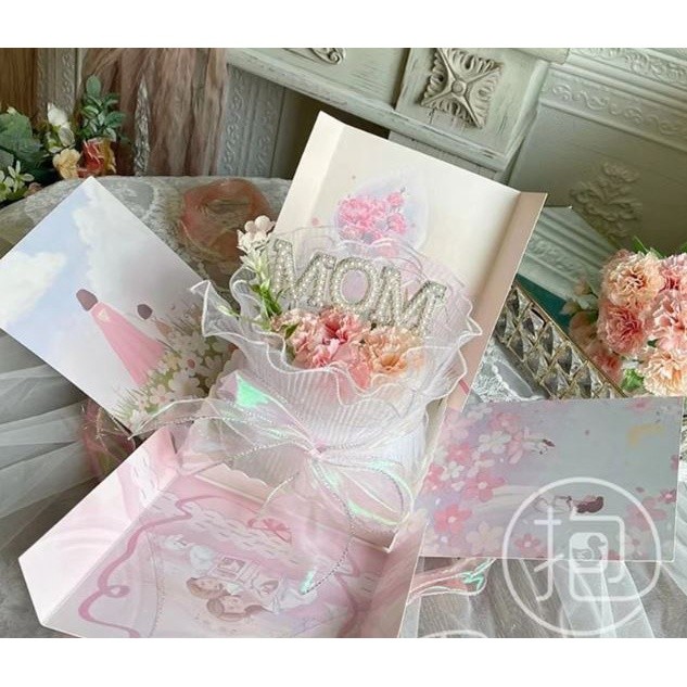 Cloth Lattice Flower fragrance flower packaging diy pearl accessories bouquet packaging material flower (1959L) - Image 6