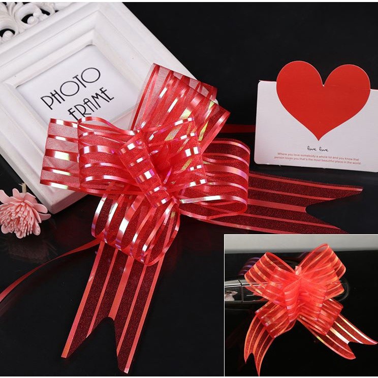 1pc 5cm Gift Packing Pull Bow Ribbons Birthday Christmas New Year Wedding Party Car Decoration DIY(1427L) - Image 14