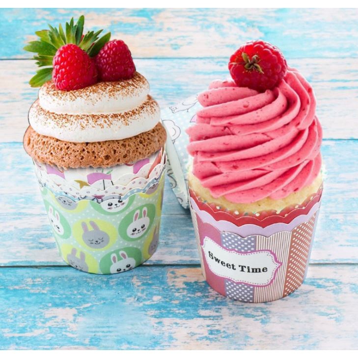50pcs Pink Bow Muffin Cupcake Paper Cup Wedding Birthday Party Cupcake Liner Baking Cup Cases Muffin Decoration(1479L) - Image 5