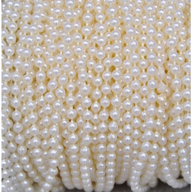 1 roll 4/6/8/10mm Imitation Pearl Beads Line Chain Trim pearls for crafts DIY Wedding Bride Bouquet Decoration(1998L) - Image 3