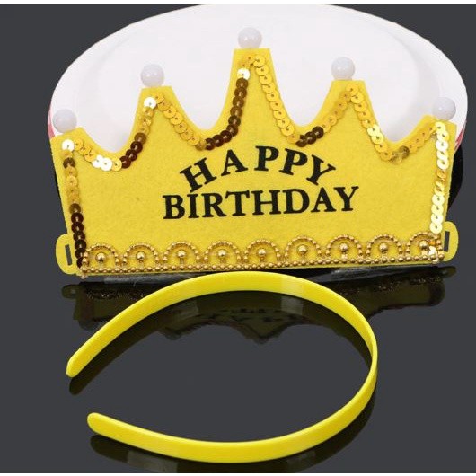 LED Luminous Crown Birthday Hats for Children Girl Princess Boy King Cap生日帽王子皇冠蛋糕led发光箍装扮帽子(1633L) - Image 11
