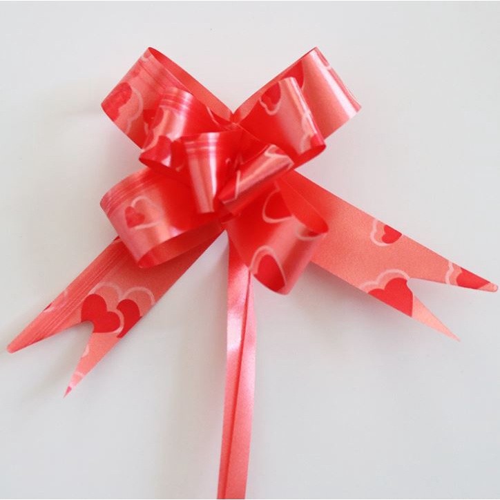 10PCS 1.8cm (Heart) Pull Bows Flower Ribbon For Wrapping Gift Decorate Wedding Car Party Christmas Birthday(1322L) - Image 9