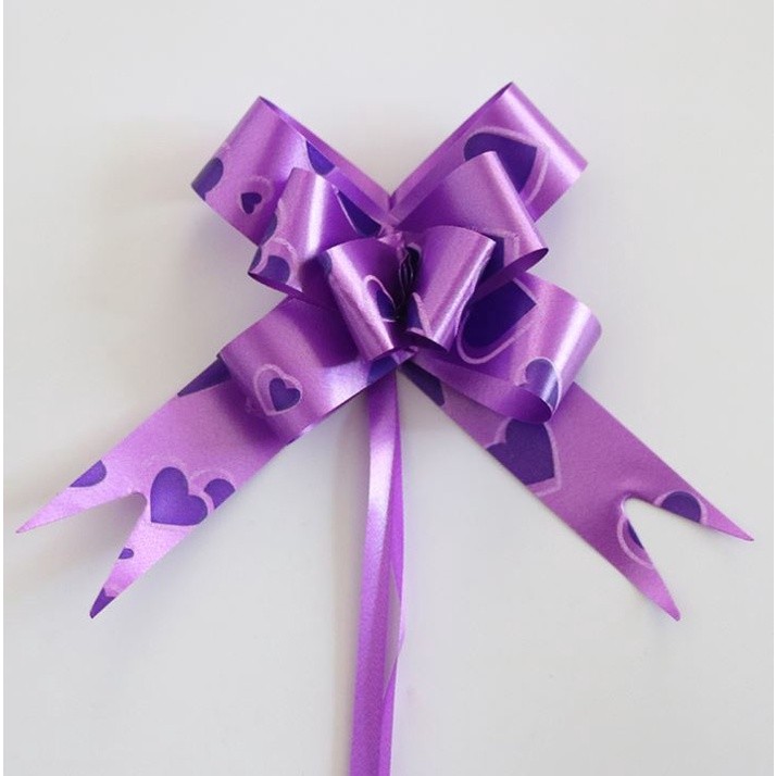 10PCS 1.8cm (Heart) Pull Bows Flower Ribbon For Wrapping Gift Decorate Wedding Car Party Christmas Birthday(1322L) - Image 8