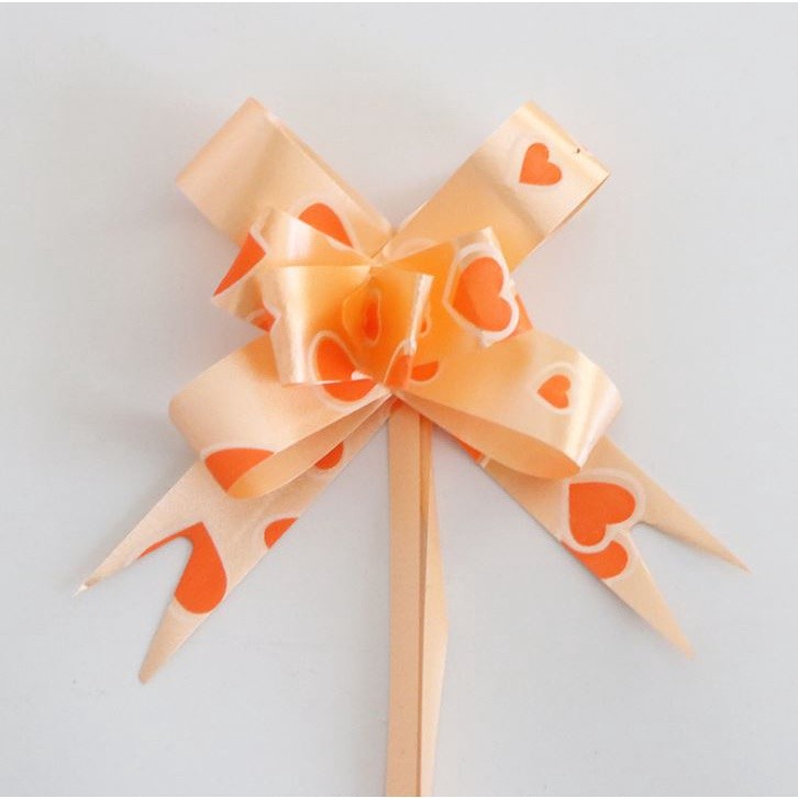 10PCS 1.8cm (Heart) Pull Bows Flower Ribbon For Wrapping Gift Decorate Wedding Car Party Christmas Birthday(1322L) - Image 6