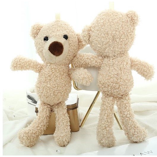 1pc 20cm Teddy Bear Stuffed Plush Toys Cute Key Chain Ring Dolls Bag Hanging Decoration For Boy/Girl网红小号泰迪熊毛绒玩具公仔(1989L) - Image 9