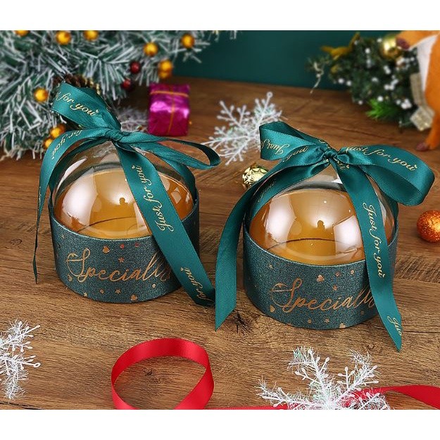 New Transparent Hemisphere Cake Boxes wedding Favor Candy Gift Box Baby Shower Birthday Party Favor Box 半球透明喜糖盒(2007L)