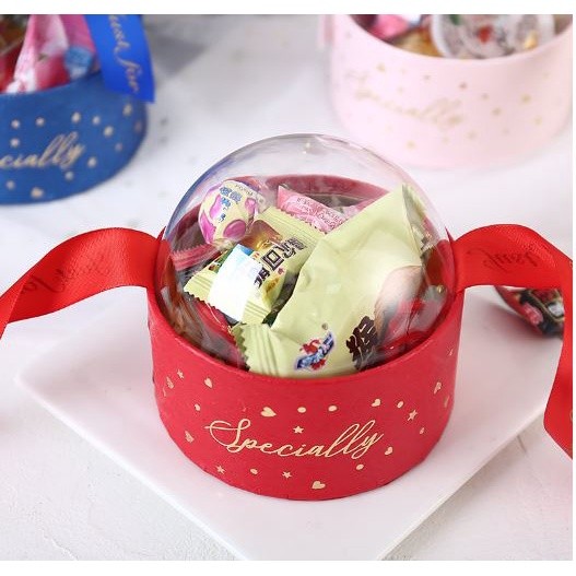 New Transparent Hemisphere Cake Boxes wedding Favor Candy Gift Box Baby Shower Birthday Party Favor Box 半球透明喜糖盒(2007L) - Image 8