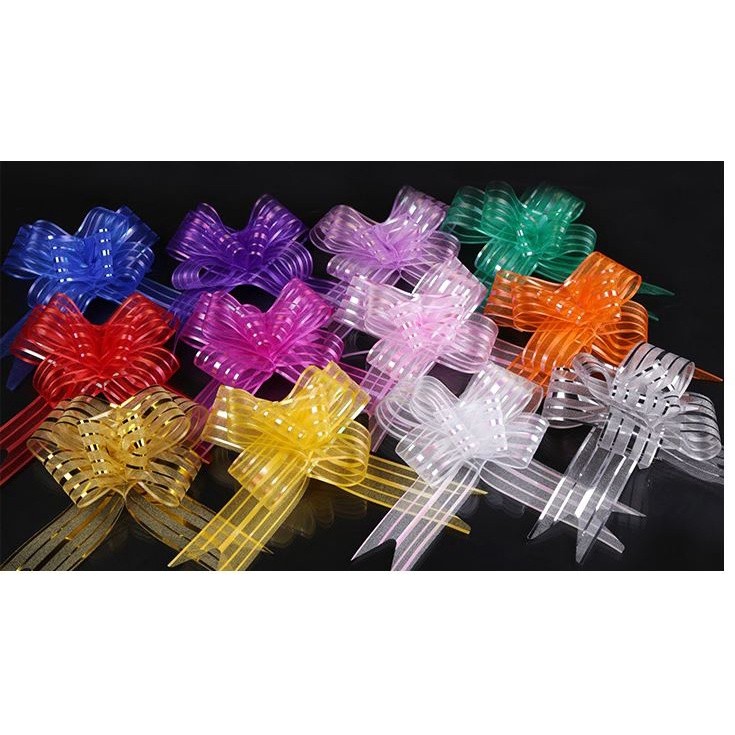 1pc 5cm Gift Packing Pull Bow Ribbons Birthday Christmas New Year Wedding Party Car Decoration DIY(1427L)