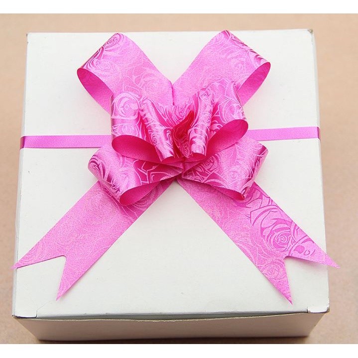 10pcs/lot 3cm Ribbon (Rose) Christmas Gift Wrap Pull Bows Gift Ribbons Happy New Year Birthday Wedding Car Decor(466L) - Image 12