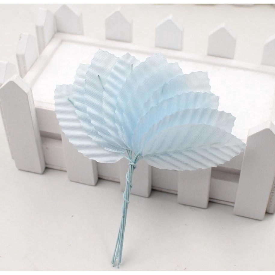 10pcs Mini Nylon Silk Leaf-shaped Leaves Artificial Flower For Wedding Decoration DIY Wreath Gift (1022L) - Image 8