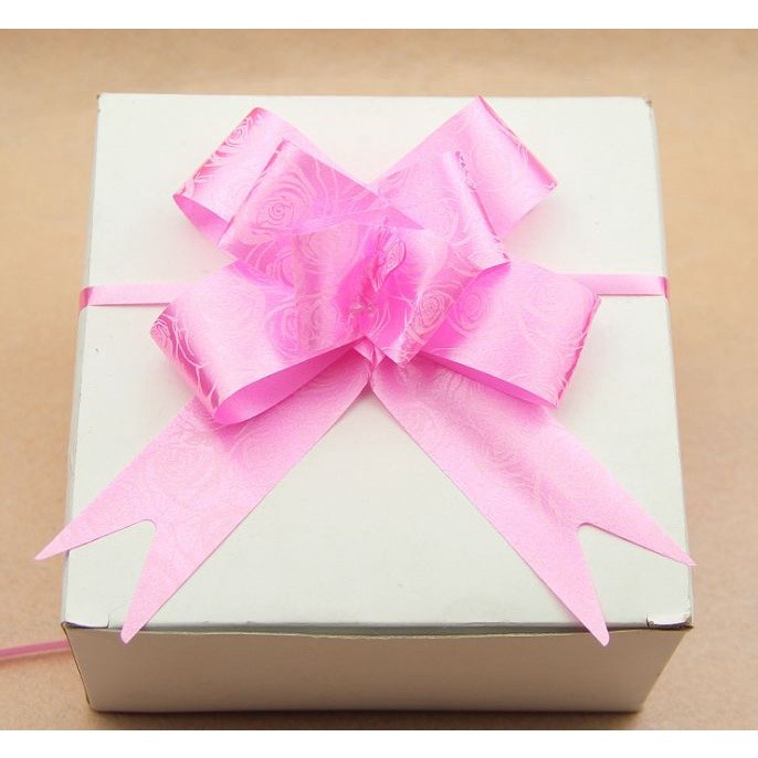10pcs/lot 3cm Ribbon (Rose) Christmas Gift Wrap Pull Bows Gift Ribbons Happy New Year Birthday Wedding Car Decor(466L) - Image 11