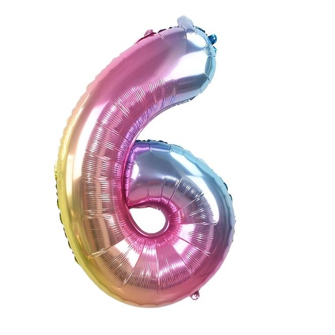 32inch Iridescent Rainbow Color Number Foil Balloons Birthday Wedding Party Decoration(688L) - Image 9