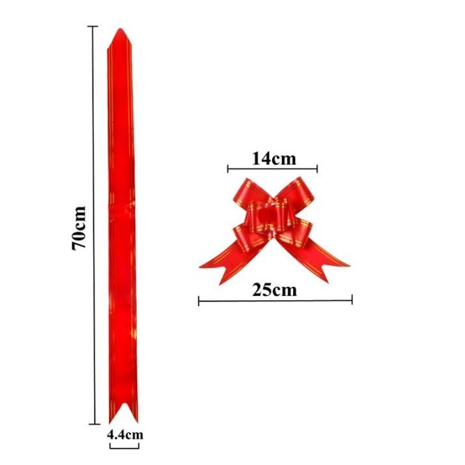 5pcs/pack 45# Large Pull Bows Flower Ribbon (LOVE &ROSE) For Wrapping Gift Decorate Wedding Car Party Christmas (1426L) - Image 4