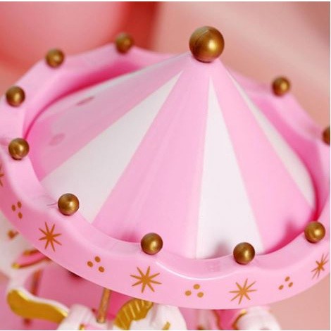 Merry-Go-Round Music Boxes With Lights Carousel Box Birthday Gift Baby Room Decoration Musical Carousel带灯旋转木马音乐盒(2012L) - Image 3