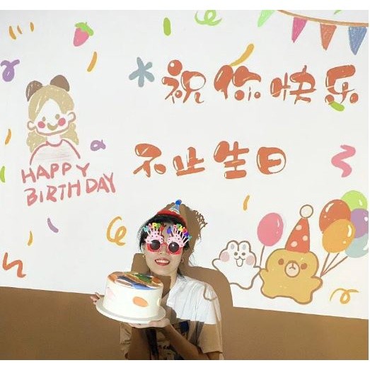 Birthday Party Projection Lamp Creative Atmosphere Light Cake Projector Lights Happy Birthday Decorations生日快乐投影(2021L) - Image 6