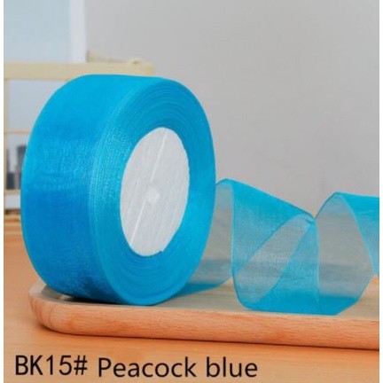 50yard 2/2.5cm Organza Ribbon gift wrapping decoration Christmas silk ribbons for Wedding DIY Craft(1074L) - Image 18