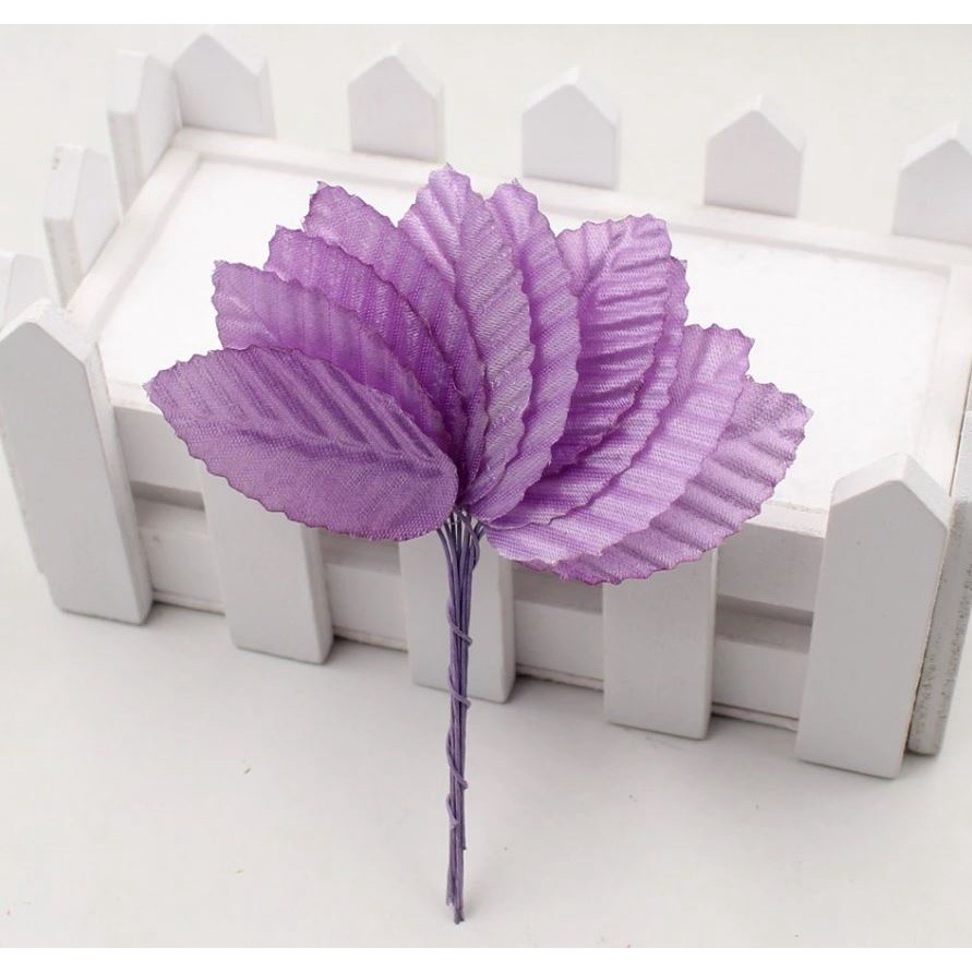 10pcs Mini Nylon Silk Leaf-shaped Leaves Artificial Flower For Wedding Decoration DIY Wreath Gift (1022L) - Image 12