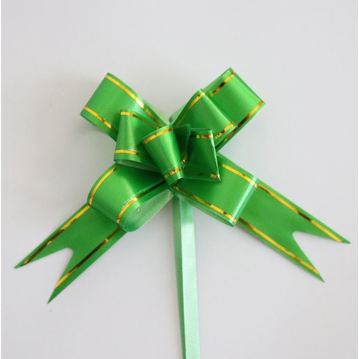 10PCS 1.8cm (Gold) Pull Bows Flower Ribbon For Wrapping Gift Decorate Wedding Car Party Christmas Birthday(1319L) - Image 6