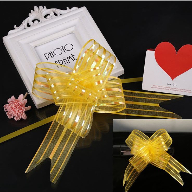 1pc 5cm Gift Packing Pull Bow Ribbons Birthday Christmas New Year Wedding Party Car Decoration DIY(1427L) - Image 16