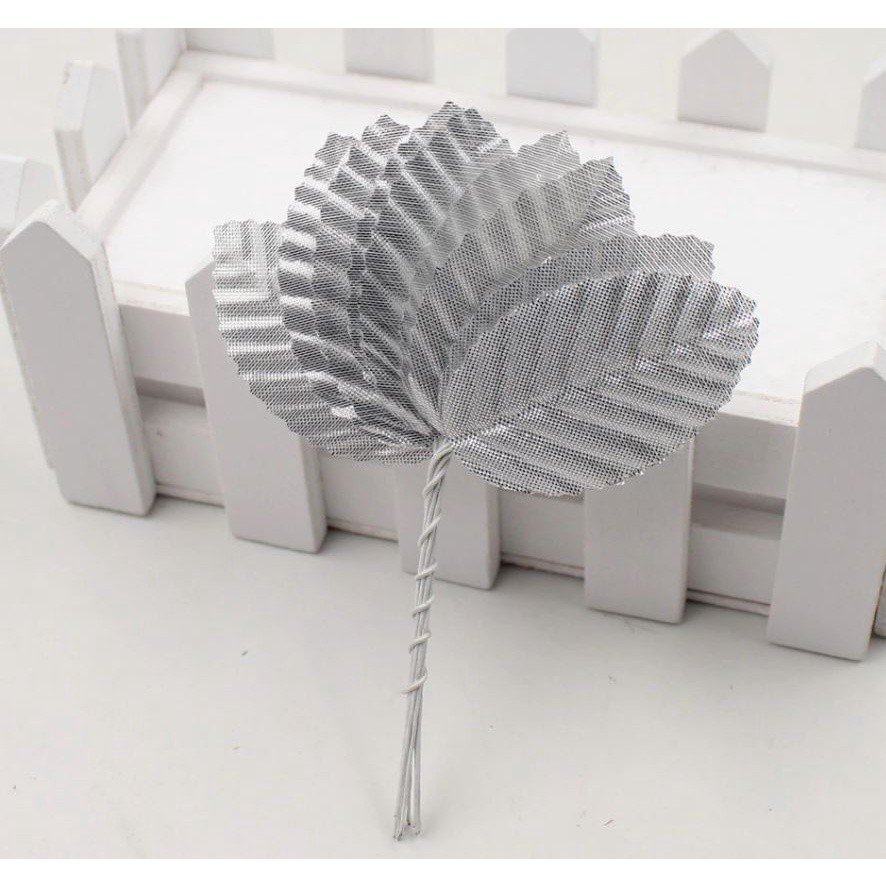 10pcs Mini Nylon Silk Leaf-shaped Leaves Artificial Flower For Wedding Decoration DIY Wreath Gift (1022L) - Image 7