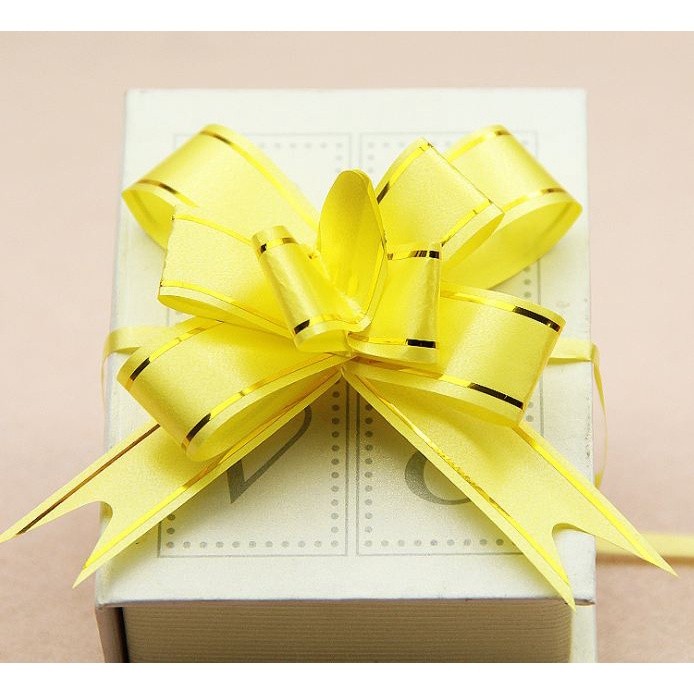 10PCS 1.8cm (Gold) Pull Bows Flower Ribbon For Wrapping Gift Decorate Wedding Car Party Christmas Birthday(1319L) - Image 12