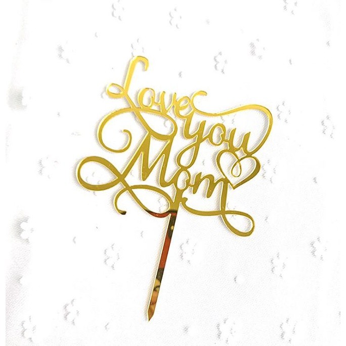 New Fashion Mother's Day Acrylic Cake Toppers Mum Letters Print Mother Birthday Party Home Decorative(803L) - Image 8