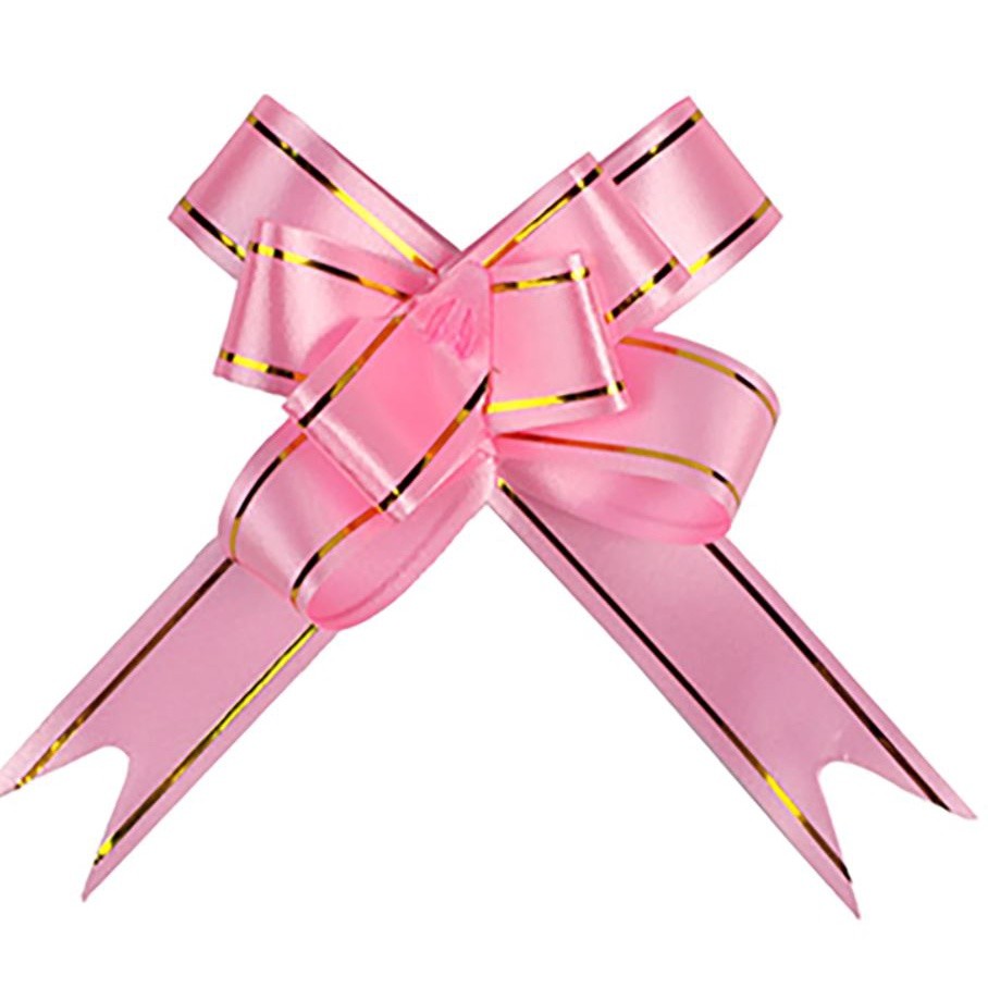 5pcs/pack 45# Large Pull Bows Flower Ribbon (Gold) For Wrapping Gift Decorate Wedding Car Party Christmas (1421) - Image 13