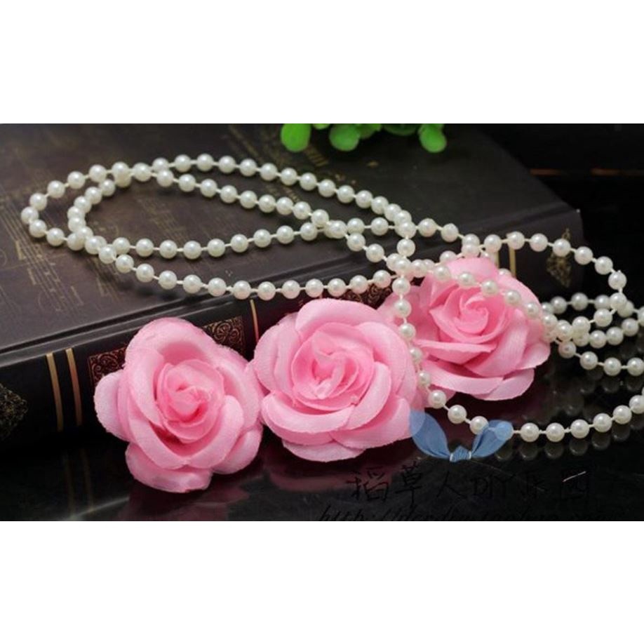 1 roll 4/6/8/10mm Imitation Pearl Beads Line Chain Trim pearls for crafts DIY Wedding Bride Bouquet Decoration(1998L) - Image 4