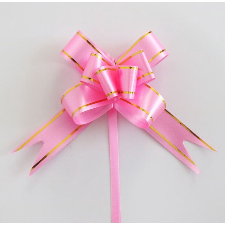 10PCS 1.8cm (Gold) Pull Bows Flower Ribbon For Wrapping Gift Decorate Wedding Car Party Christmas Birthday(1319L) - Image 14
