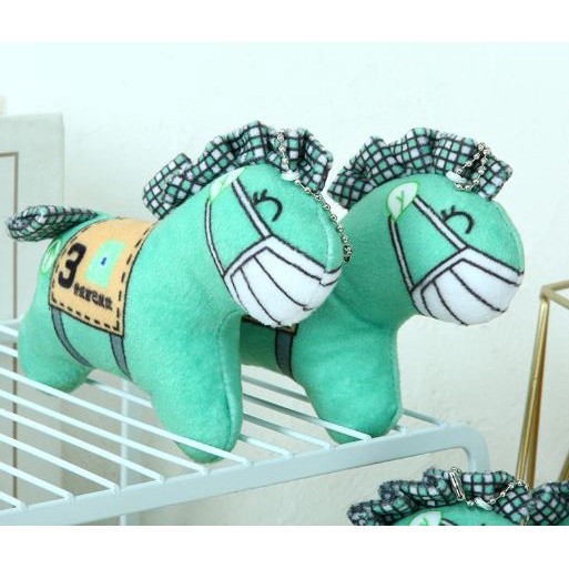 Cute Dressed Trendy Dog/little green horse Keychain Pendant Plush Toys Key可爱卫衣狗公仔/小绿马(1999L) - Image 5